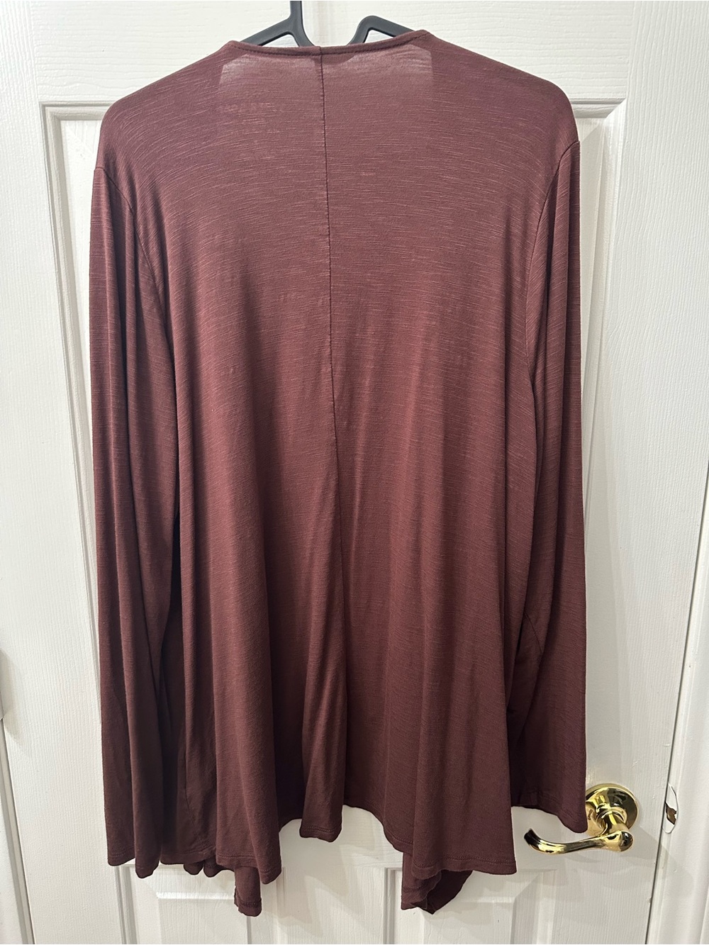 Torrid Cardigan Open Front Super Soft Knit Drapey Long Sleeve Brown 2X - Picture 2 of 5